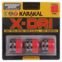 Karakal X-DRI Overwrap Grip 3Pack Red